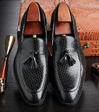 Stylish Men's Fringe Leather Shoes