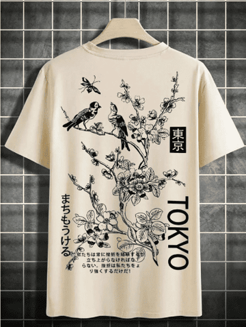 Tokyo Floral Print Shirt 100% Cotton