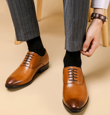 Modische atmungsaktive britische Lederschuhe für Herren