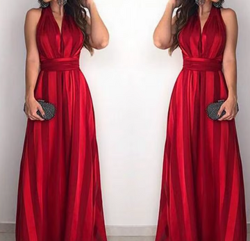 Sexy V-Ausschnitt-Kleid für Damen im Sommer 2024