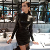Vestido de couro Mariah