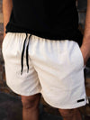 Short Masculino Linho Confort — Bolso Faca Discreto e Elástico na Cintura