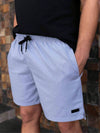 Short Masculino Linho Confort — Bolso Faca Discreto e Elástico na Cintura