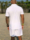 Conjunto Camisa e Short Havaiano Masculino em Viscose – Estilo Tropical com Conforto