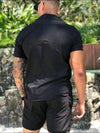 Conjunto Camisa e Short Havaiano Masculino em Viscose – Estilo Tropical com Conforto