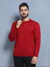 Blusa Suéter de Tricô Lã Masculino — Gola Redonda e Manga Longa