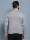 Blusa Suéter de Tricô Lã Masculino — Gola Redonda e Manga Longa