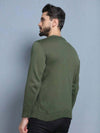 Blusa Suéter de Tricô Lã Masculino — Gola Redonda e Manga Longa