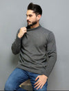 Blusa Suéter de Tricô Lã Masculino — Gola Redonda e Manga Longa