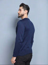 Blusa Suéter de Tricô Lã Masculino — Gola Redonda e Manga Longa