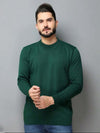 Blusa Suéter de Tricô Lã Masculino — Gola Redonda e Manga Longa