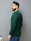 Blusa Suéter de Tricô Lã Masculino — Gola Redonda e Manga Longa