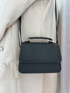 Bolsa Feminina Quadrada Minimalista de Mão e Transversal — Mini Básica com Envio Imediato