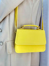 Bolsa Feminina Quadrada Minimalista de Mão e Transversal — Mini Básica com Envio Imediato