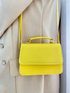 Bolsa Feminina Quadrada Minimalista de Mão e Transversal — Mini Básica com Envio Imediato