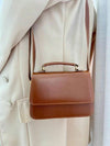 Bolsa Feminina Quadrada Minimalista de Mão e Transversal — Mini Básica com Envio Imediato