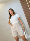 Short de Linho Darlene — Elegância, Conforto e Versatilidade