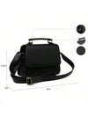 Bolsa Feminina Quadrada Minimalista de Mão e Transversal — Mini Básica com Envio Imediato
