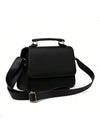 Bolsa Feminina Quadrada Minimalista de Mão e Transversal — Mini Básica com Envio Imediato