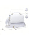 Bolsa Feminina Quadrada Minimalista de Mão e Transversal — Mini Básica com Envio Imediato