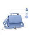 Bolsa Feminina Quadrada Minimalista de Mão e Transversal — Mini Básica com Envio Imediato