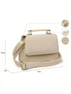 Bolsa Feminina Quadrada Minimalista de Mão e Transversal — Mini Básica com Envio Imediato