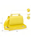 Bolsa Feminina Quadrada Minimalista de Mão e Transversal — Mini Básica com Envio Imediato
