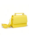 Bolsa Feminina Quadrada Minimalista de Mão e Transversal — Mini Básica com Envio Imediato