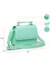 Bolsa Feminina Quadrada Minimalista de Mão e Transversal — Mini Básica com Envio Imediato