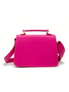 Bolsa Feminina Quadrada Minimalista de Mão e Transversal — Mini Básica com Envio Imediato