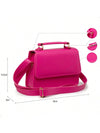 Bolsa Feminina Quadrada Minimalista de Mão e Transversal — Mini Básica com Envio Imediato