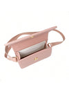 Bolsa Feminina Quadrada Minimalista de Mão e Transversal — Mini Básica com Envio Imediato