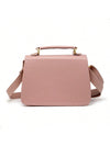 Bolsa Feminina Quadrada Minimalista de Mão e Transversal — Mini Básica com Envio Imediato
