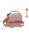 Bolsa Feminina Quadrada Minimalista de Mão e Transversal — Mini Básica com Envio Imediato