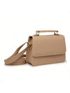 Bolsa Feminina Quadrada Minimalista de Mão e Transversal — Mini Básica com Envio Imediato