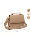 Bolsa Feminina Quadrada Minimalista de Mão e Transversal — Mini Básica com Envio Imediato