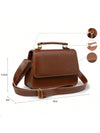 Bolsa Feminina Quadrada Minimalista de Mão e Transversal — Mini Básica com Envio Imediato
