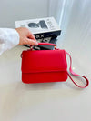Bolsa Feminina Quadrada Minimalista de Mão e Transversal — Mini Básica com Envio Imediato