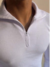 Cacharrel com Zíper Gola Polo e Manga Longa Italian Classic