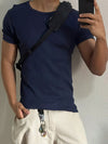 Camiseta Masculina Slim Casual – Versatilidade e Estilo no Dia a Dia