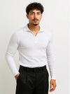 Cacharrel com Zíper Gola Polo e Manga Longa Italian Classic