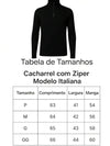 Cacharrel com Zíper Gola Polo e Manga Longa Italian Classic
