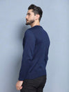 Blusa Suéter de Tricô Lã Masculino — Gola Redonda e Manga Longa