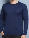 Blusa Suéter de Tricô Lã Masculino — Gola Redonda e Manga Longa