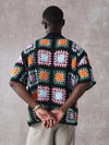 SUMWON Camisa de Crochê Granny Square — Estilo Retrô & Toque Hippie