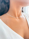 Choker Colar com Detalhe de Coração — Banhado a Prata 925 ou Ouro 18K