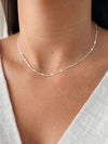 Choker Colar com Detalhe de Coração — Banhado a Prata 925 ou Ouro 18K