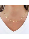 Choker Colar com Detalhe de Coração — Banhado a Prata 925 ou Ouro 18K