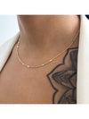 Choker Colar com Detalhe de Coração — Banhado a Prata 925 ou Ouro 18K