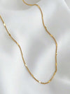 Choker Colar com Detalhe de Coração — Banhado a Prata 925 ou Ouro 18K